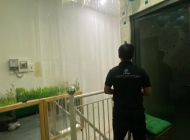 Rèm Ngăn Lạnh - Rèm chắn điều hòa - Rèm nhựa PVC trong suốt của BHOME thi công cho khách hàng Spa tại 42 Trần Văn Kỷ, Bình Thạnh, TP.HCM